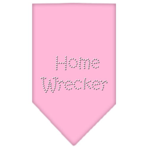 Home Wrecker Rhinestone Bandana Light Pink Large